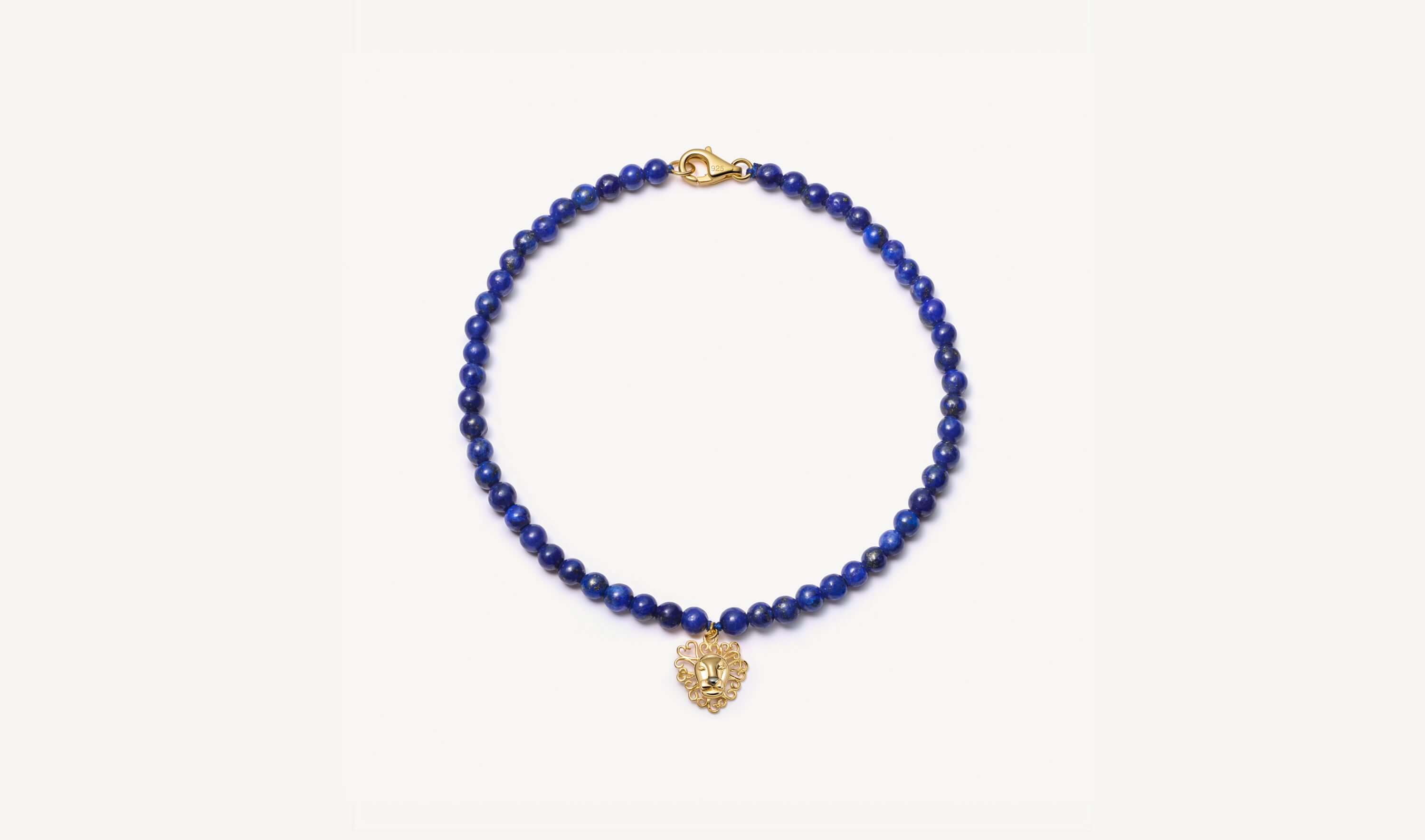 Lion Heart Charm Bracelet | 18k Gold Vermeil | Loquet London