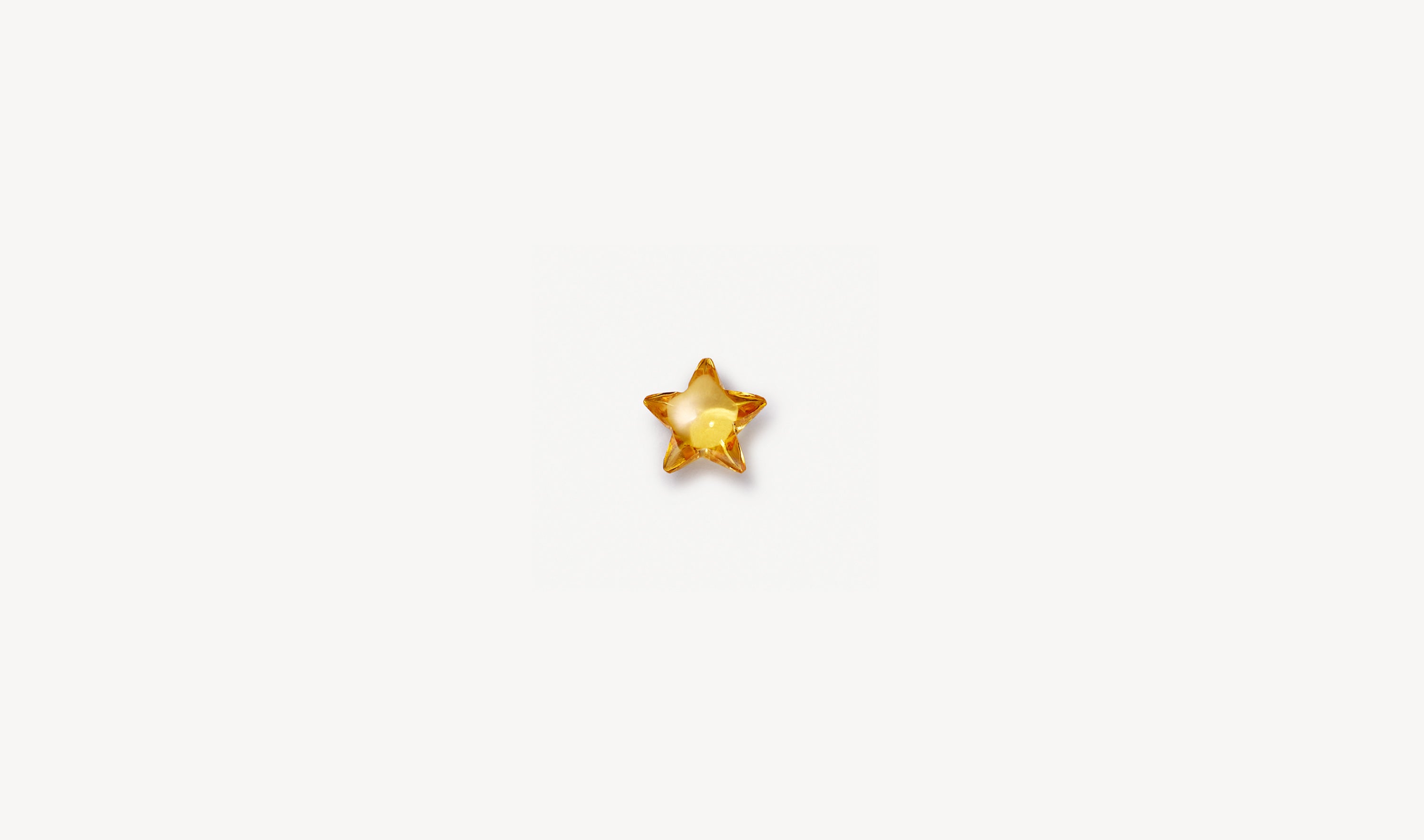 Yellow Sapphire Star Charm | Sapphire | Loquet London